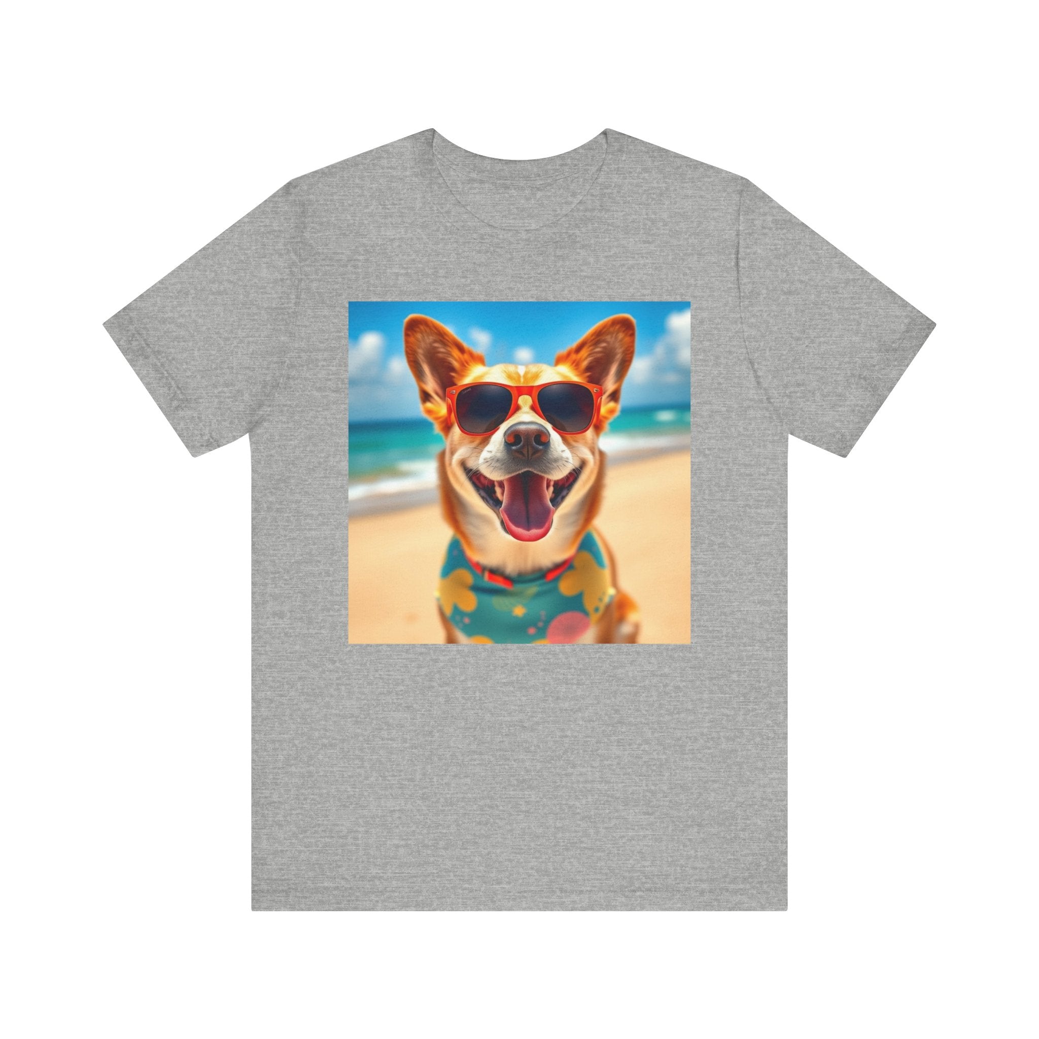 Happy Pup Beach Vibes Unisex Short Sleeve Tee