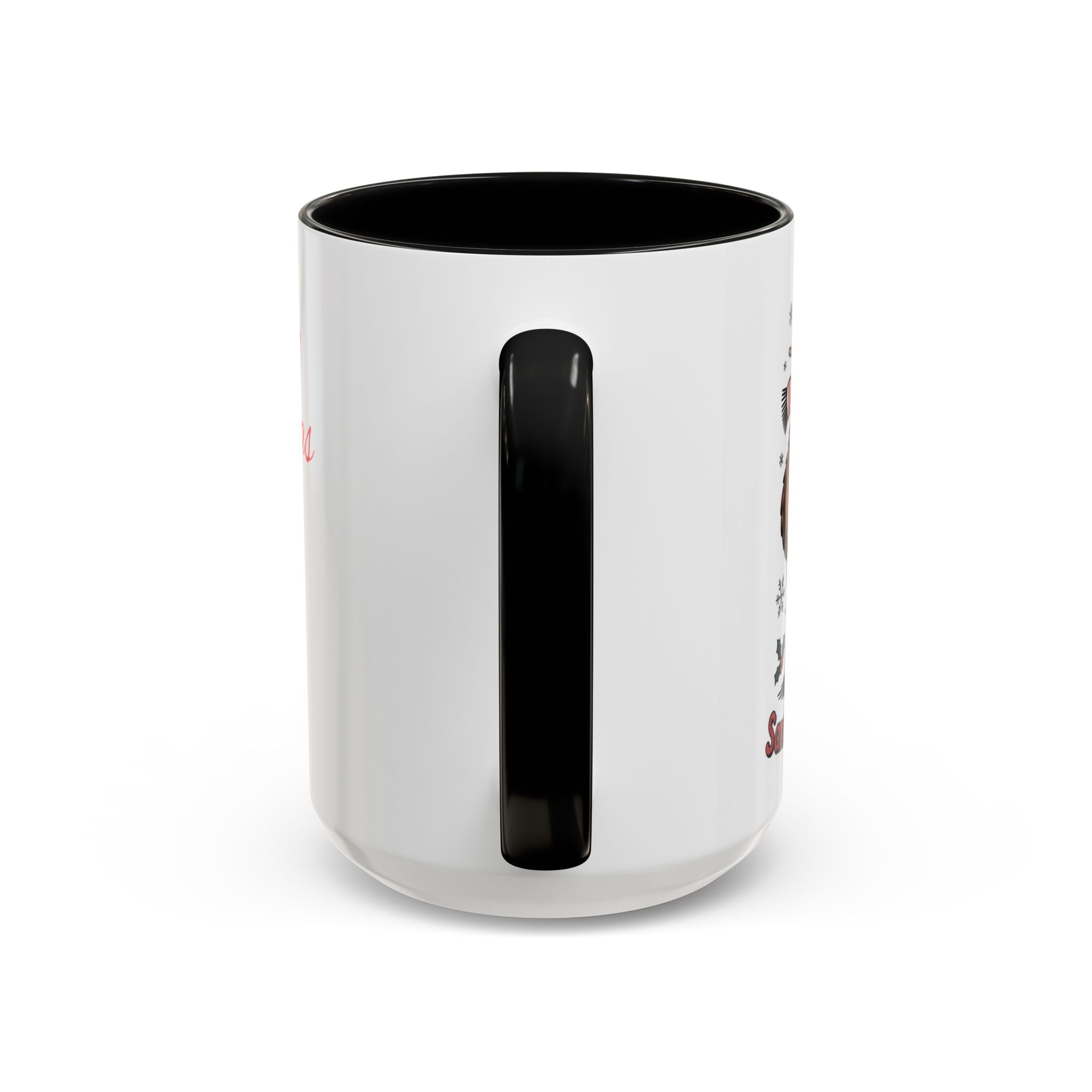 Christmas Coffee Mug with Santa and Reindeer