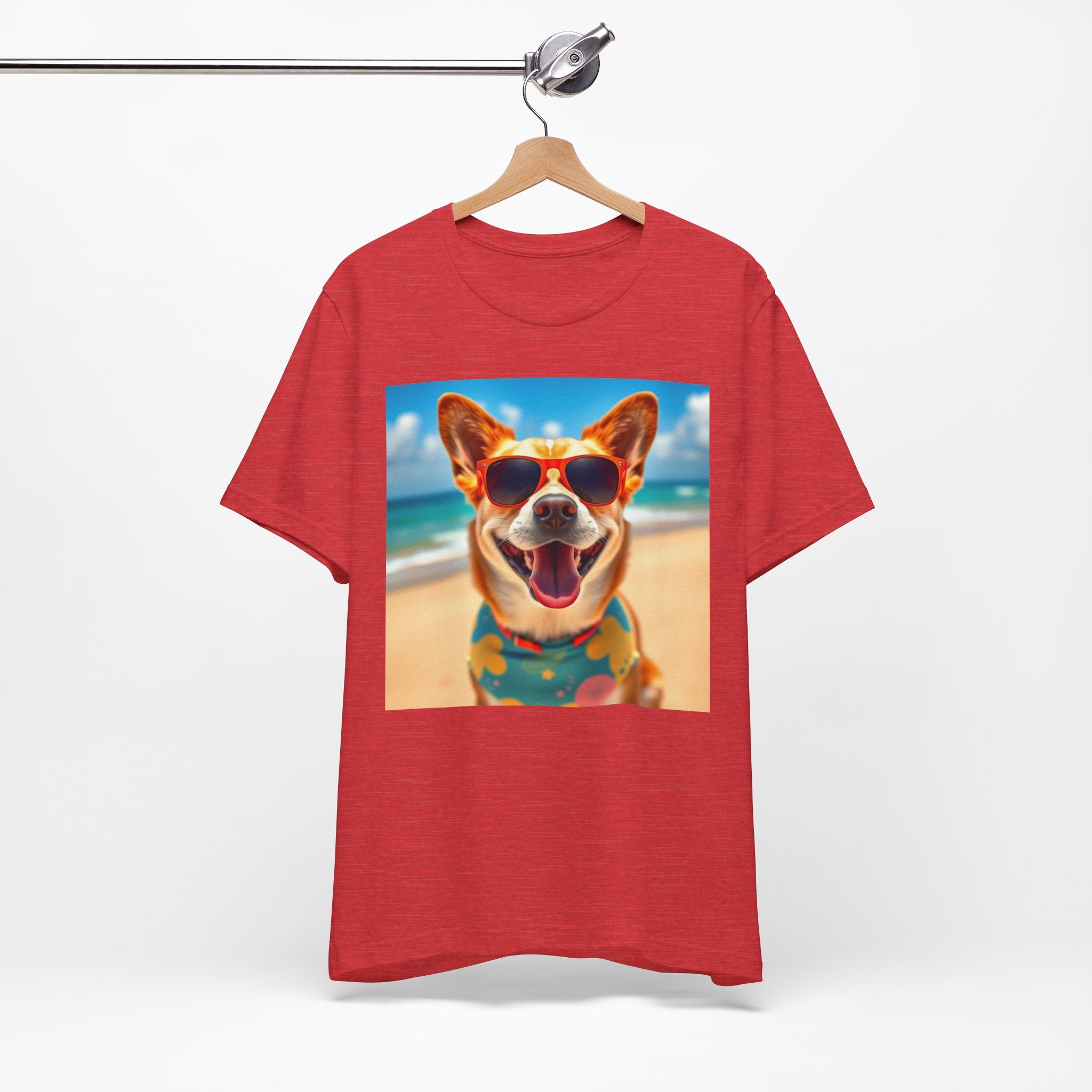 Happy Pup Beach Vibes Unisex Short Sleeve Tee