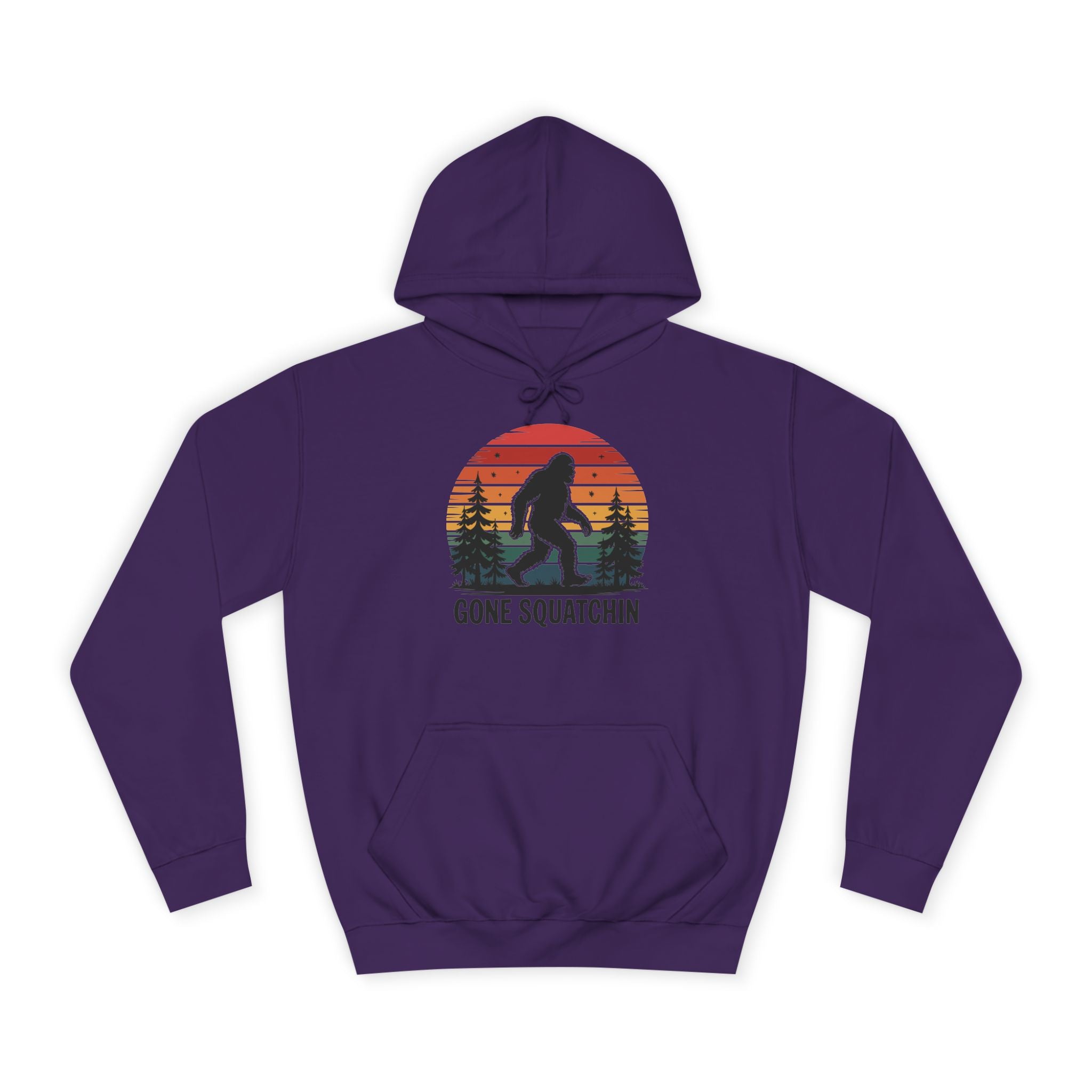 Retro Bigfoot Hoodie - "Gone Squatchin"
