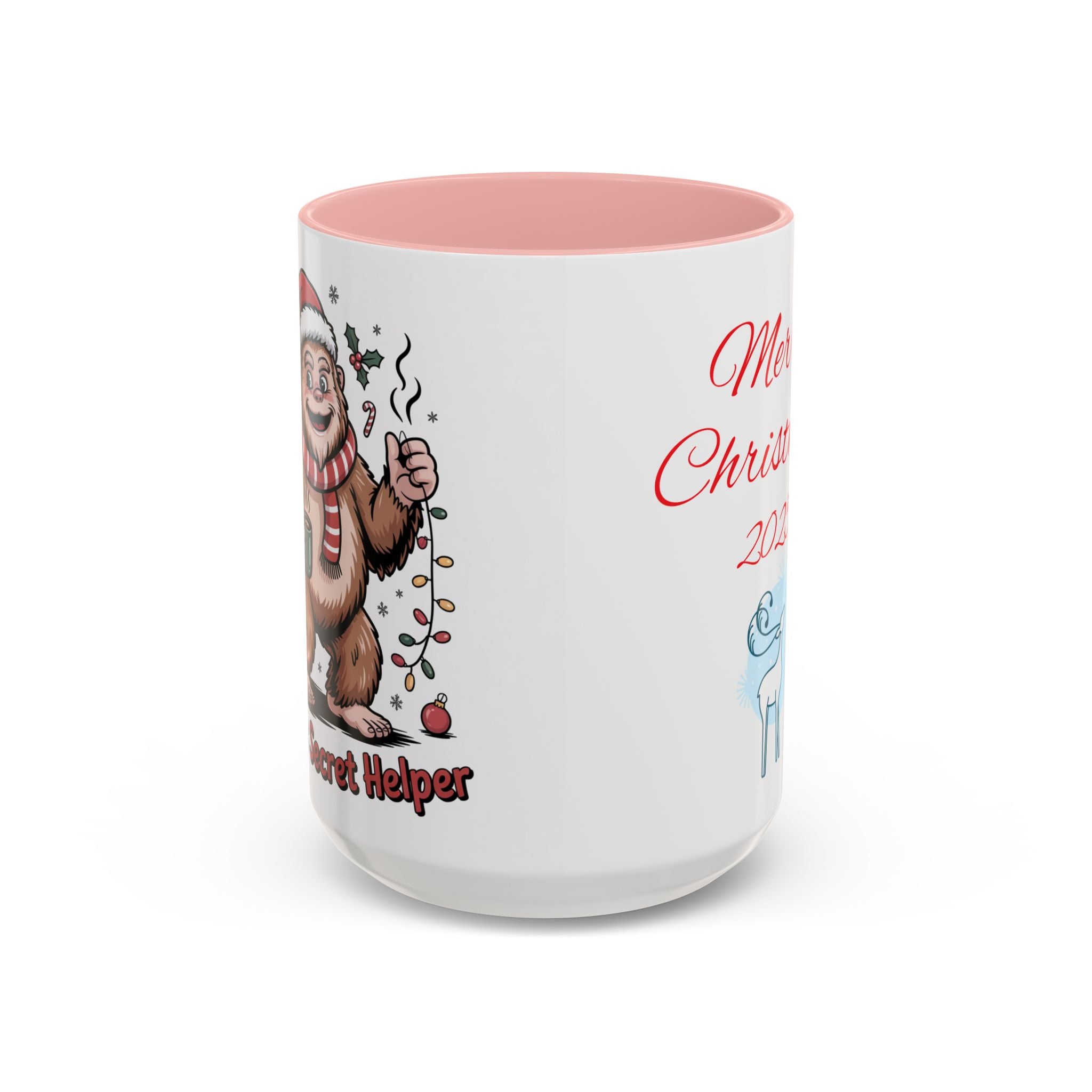 Christmas Coffee Mug with Santa and Reindeer