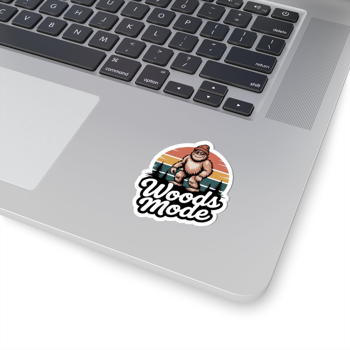 Woods Mode Bigfoot Kiss-Cut Stickers - Perfect for Nature Lovers