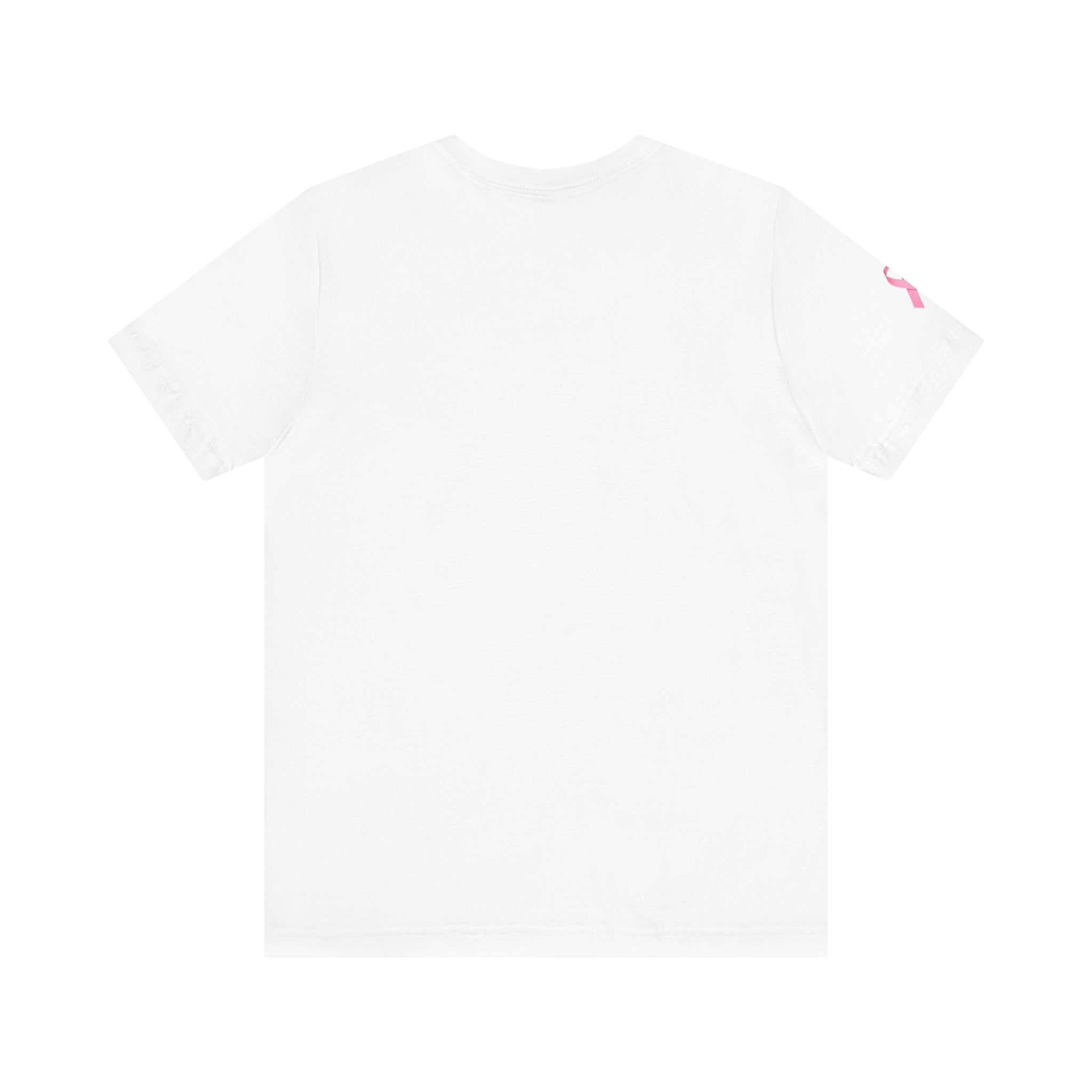 Breast Cancer Awareness Tee - Unisex Jersey Short Sleeve Shirt with Pink Ribbon Design
