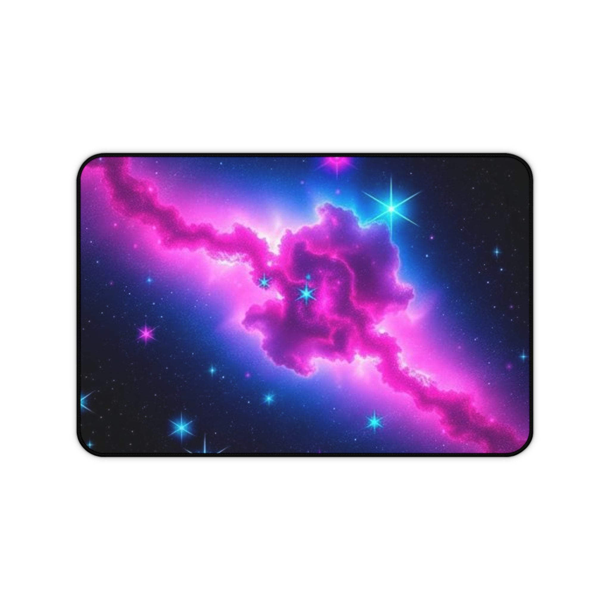 Cosmic Space Desk Mat - Vibrant Galaxy Design