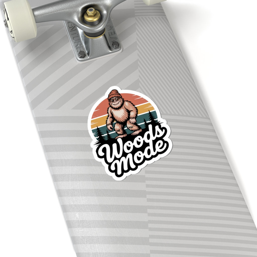 Woods Mode Bigfoot Kiss-Cut Stickers - Perfect for Nature Lovers