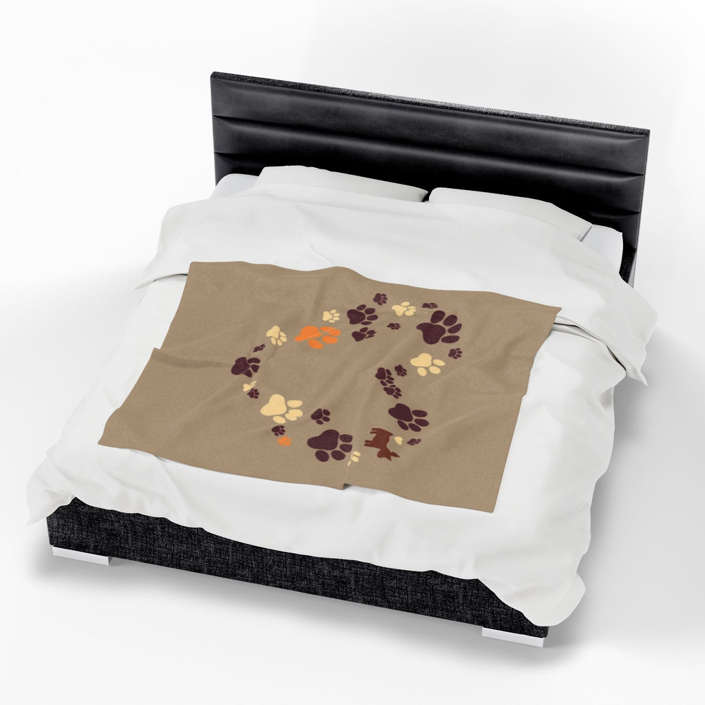 Cozy Pet Love Velveteen Plush Blanket