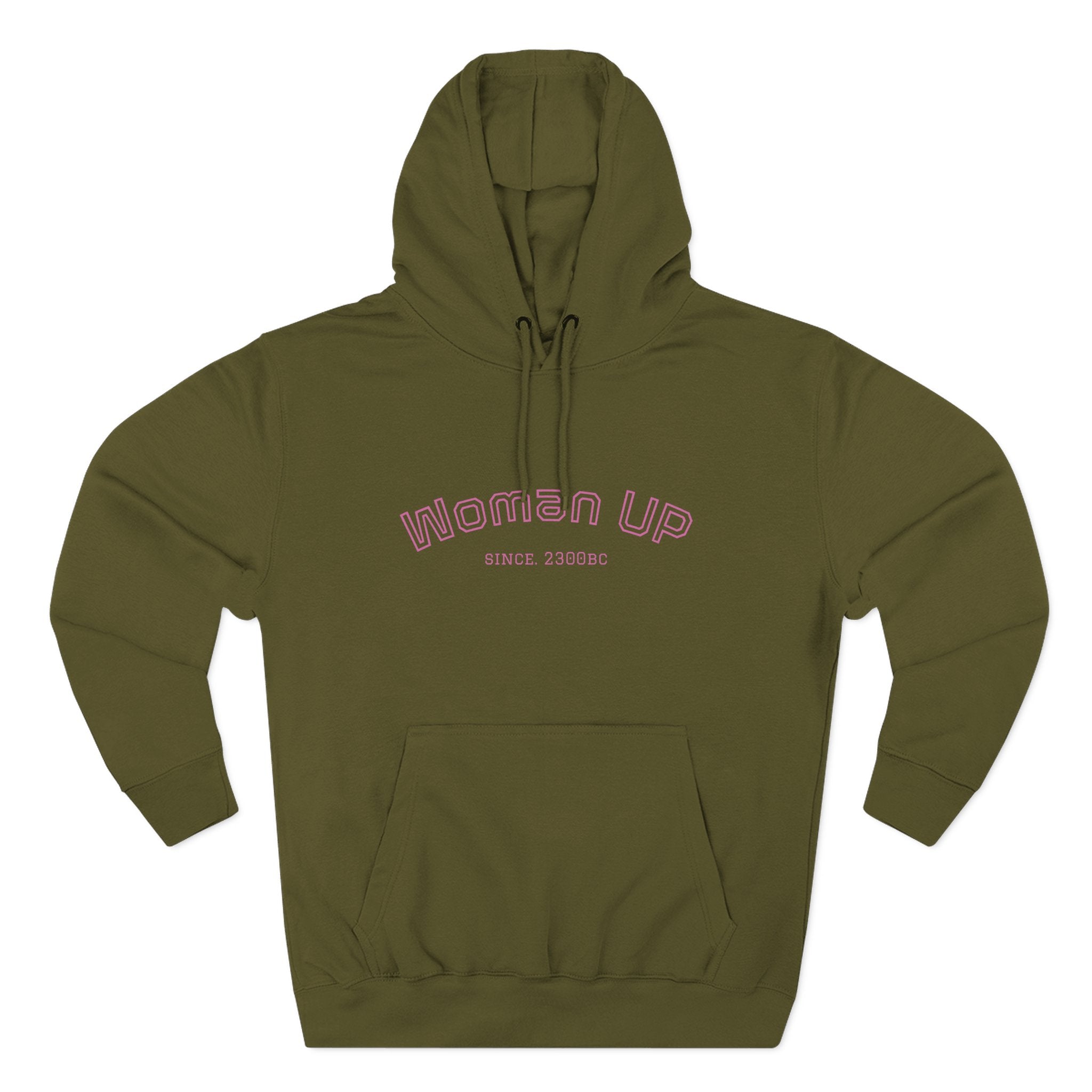 Empowering Women's Fleece Hoodie - 'Woman Up' & 'We Can Do It!' Designs