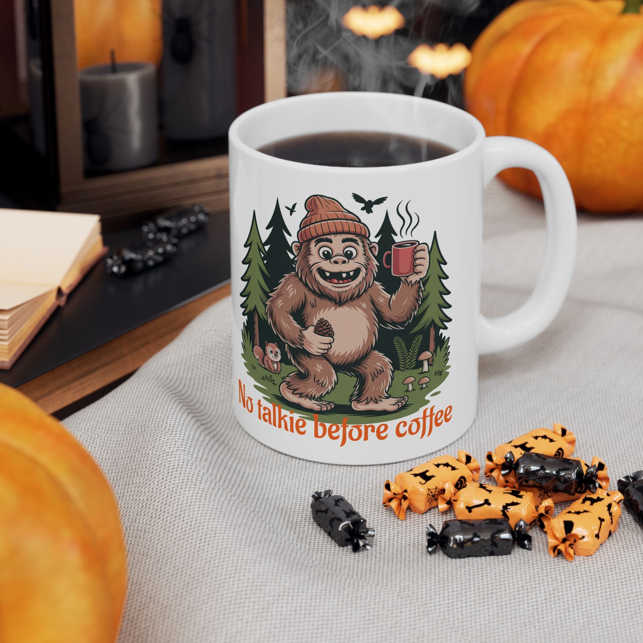Funny Camping Mug - ‘No Talking Before Coffee’ 11oz & 15oz