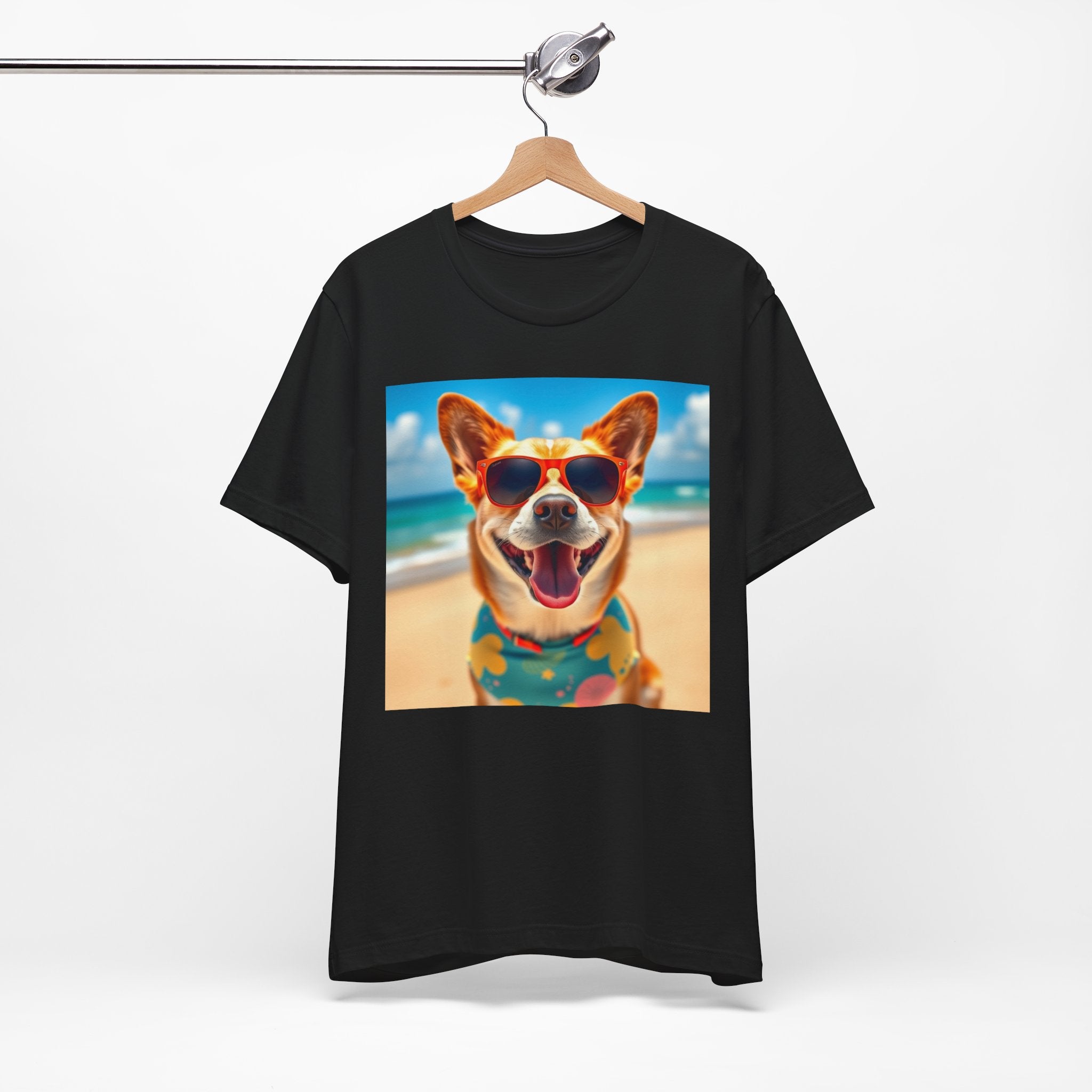 Happy Pup Beach Vibes Unisex Short Sleeve Tee