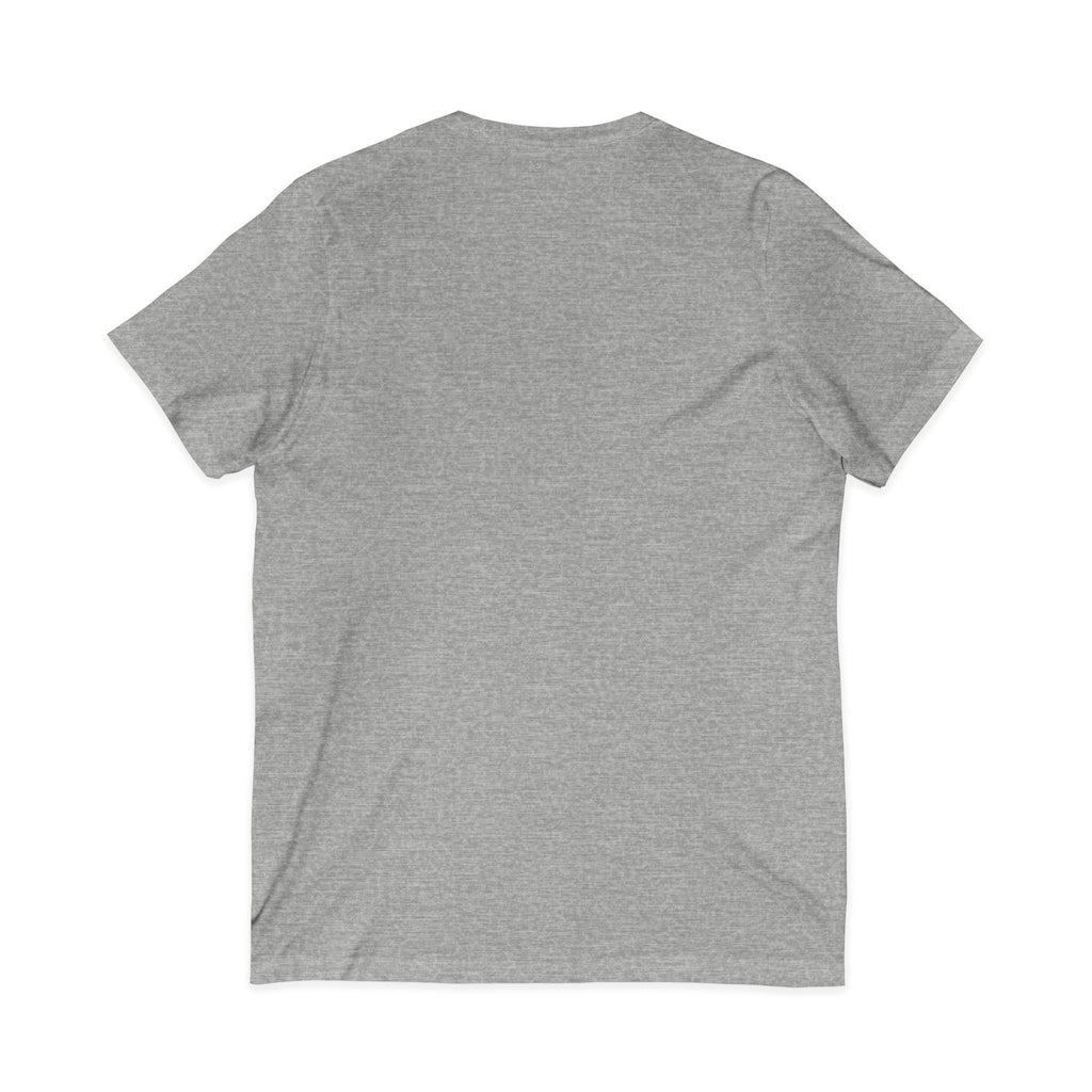 Cat Lover's V-Neck Tee with Playful Design