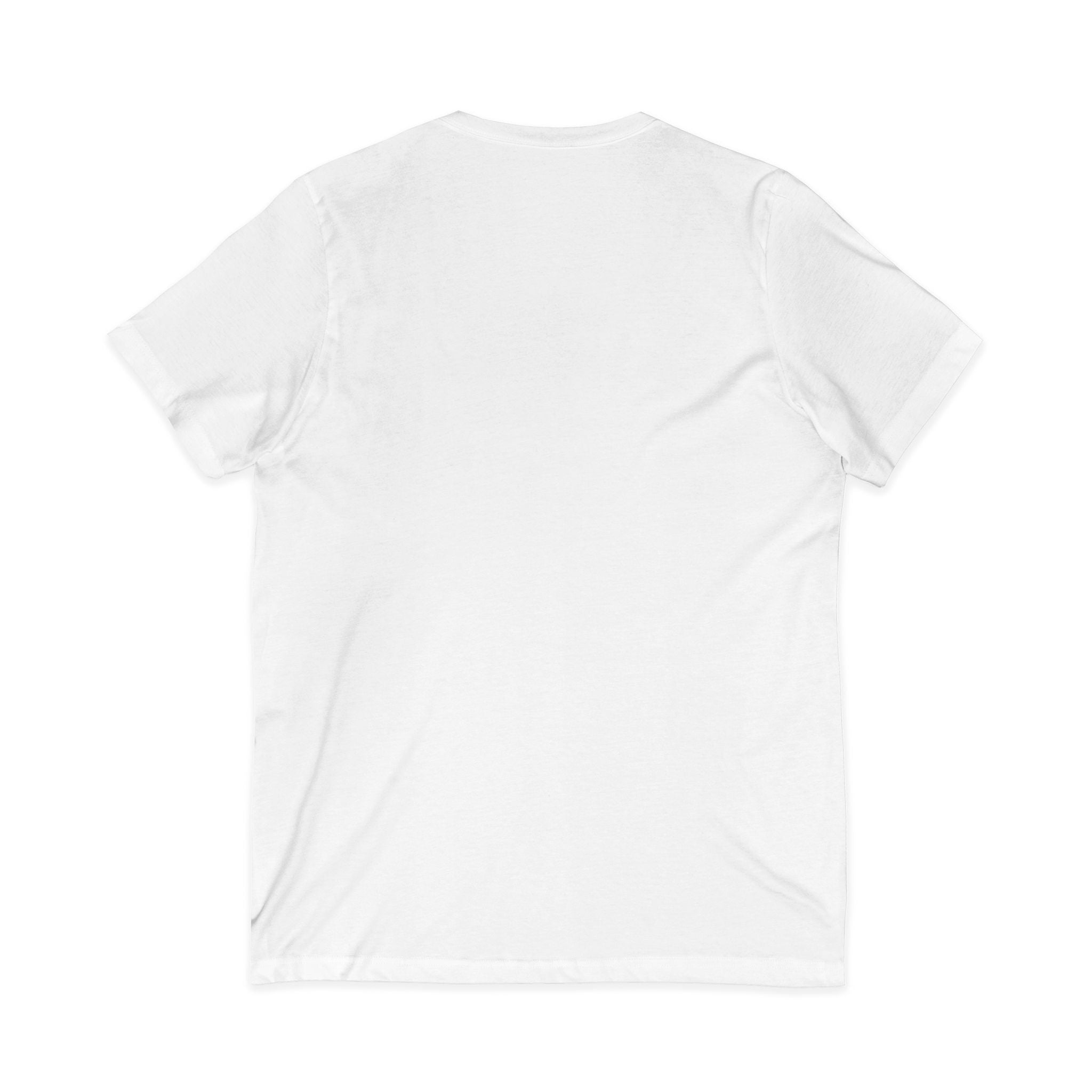 Cat Lover's V-Neck Tee with Playful Design