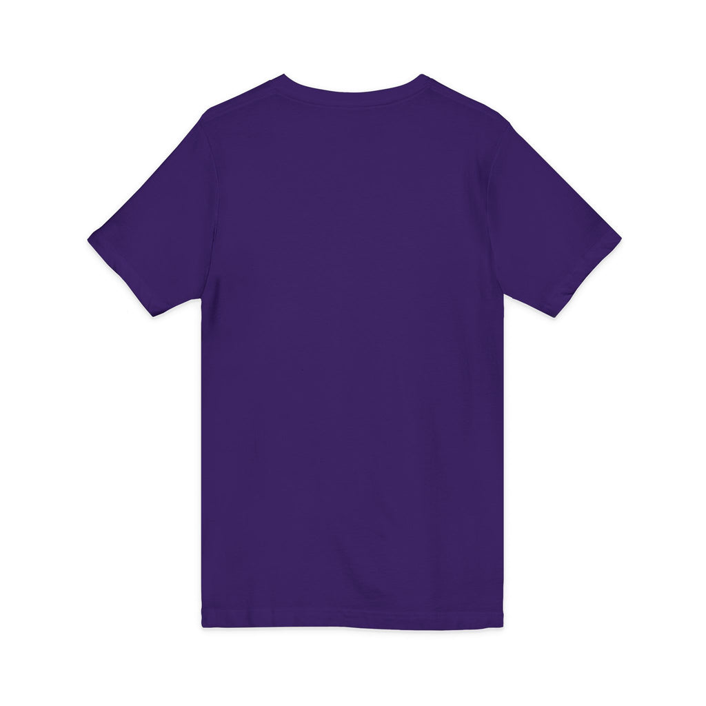 Cat Lover's V-Neck Tee with Playful Design