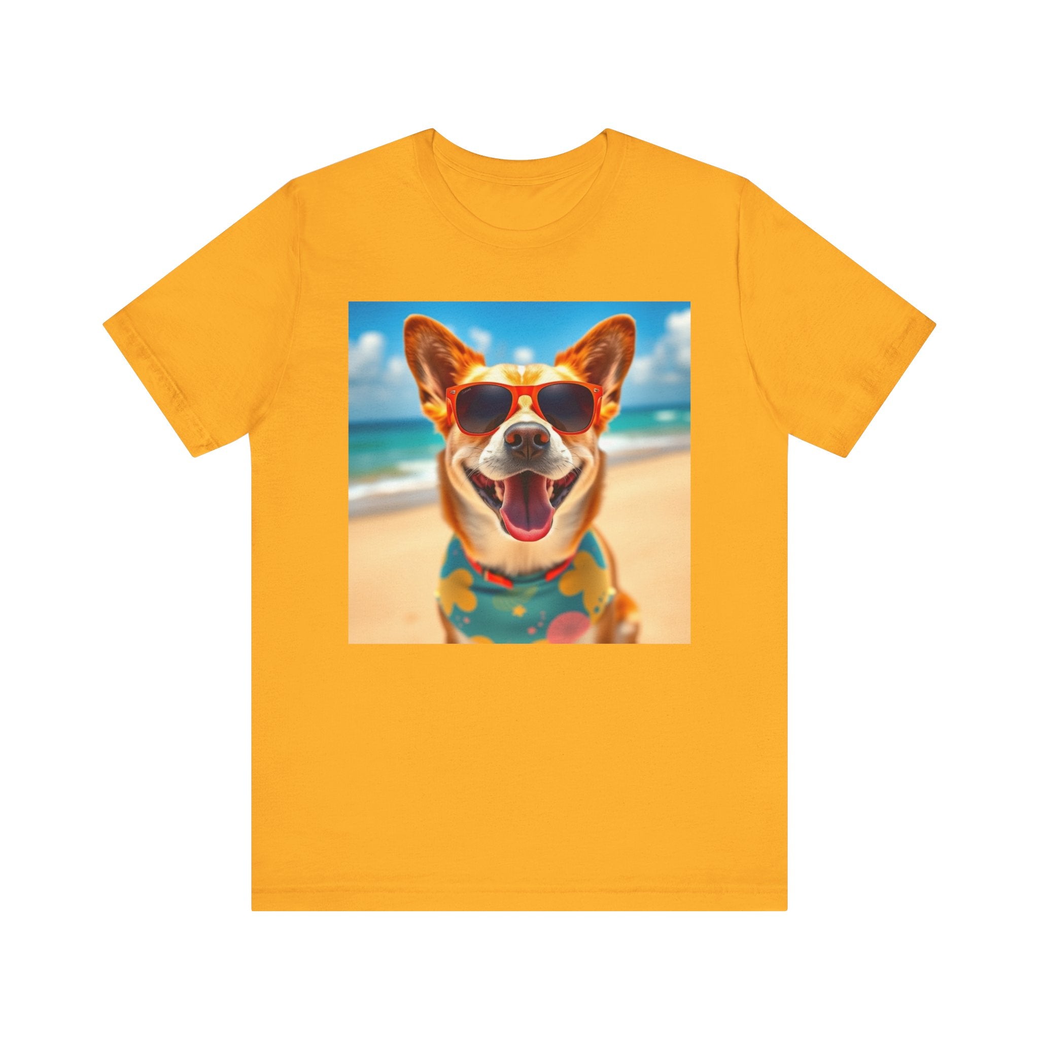 Happy Pup Beach Vibes Unisex Short Sleeve Tee