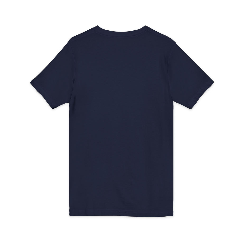 Cat Lover's V-Neck Tee with Playful Design