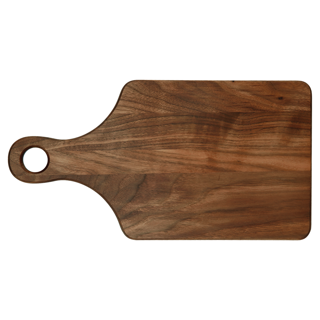Engraved Wooden Cutting Board - Bigfoot Fishing Design