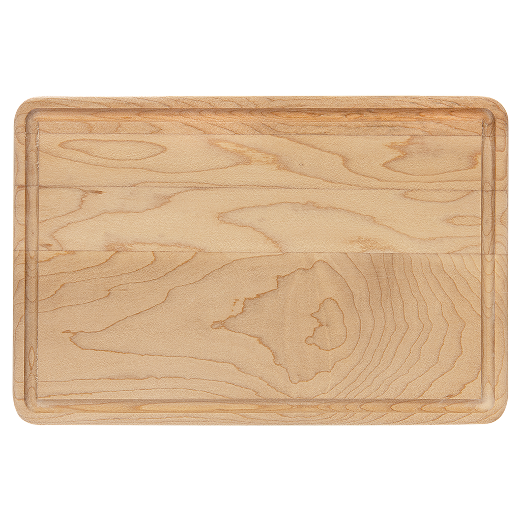 Engraved Wooden Cutting Board - Bigfoot Fishing Design