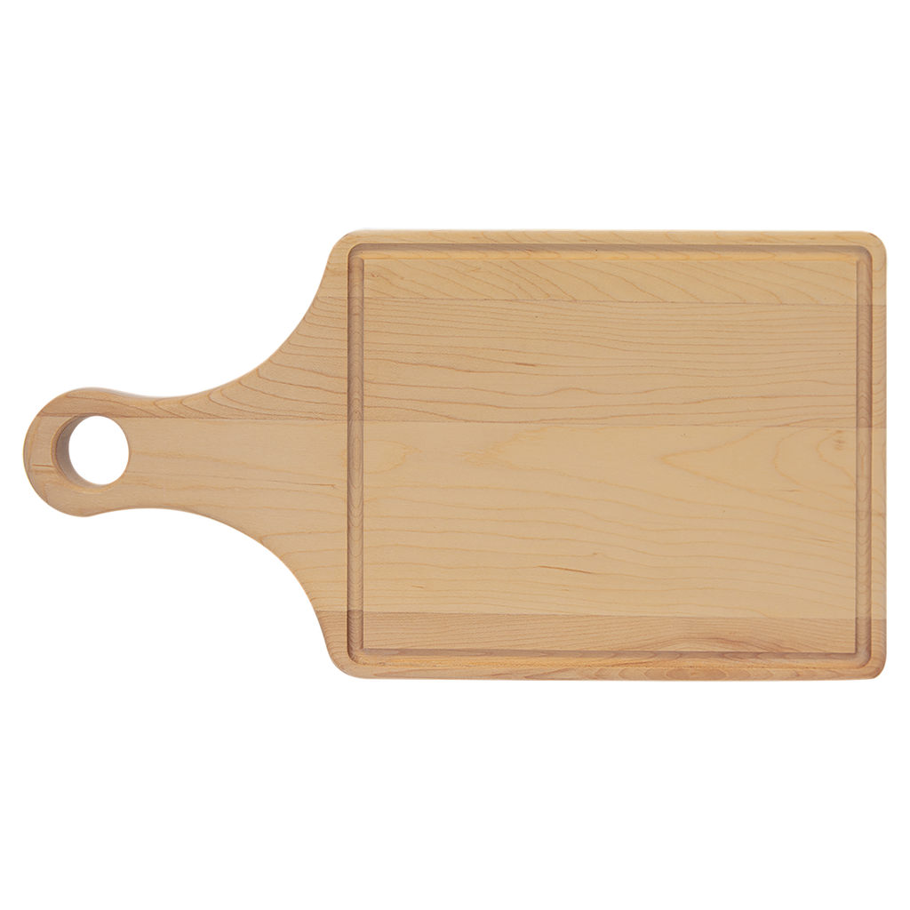 Engraved Wooden Cutting Board - Bigfoot Fishing Design