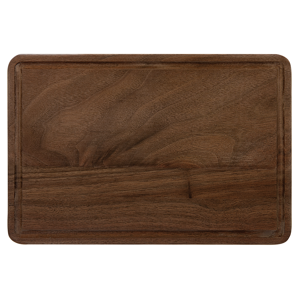 Engraved Wooden Cutting Board - Bigfoot Fishing Design