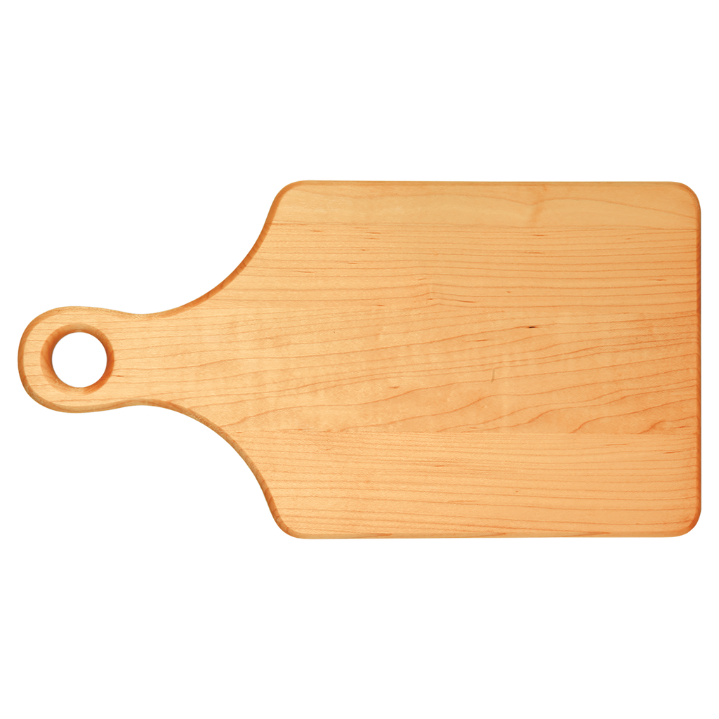 Engraved Wooden Cutting Board - Bigfoot Fishing Design