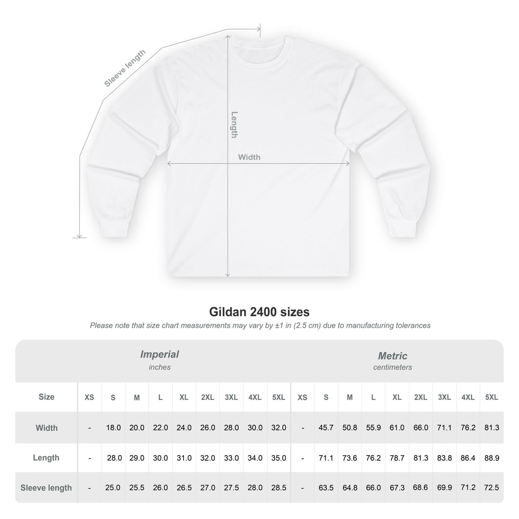 Adventure-Ready Long Sleeve Tee - 'Hit the Trail' Design