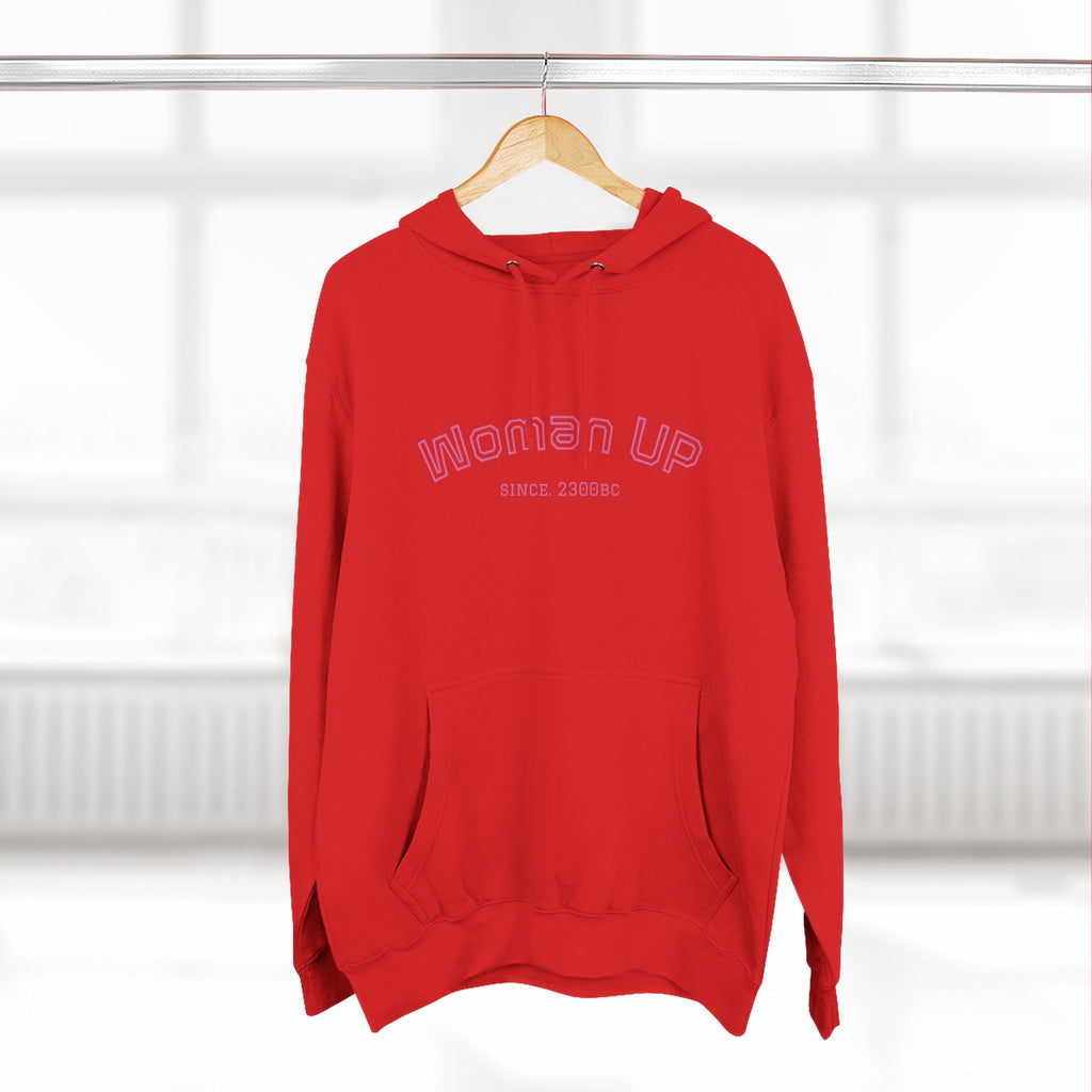 Empowering Women's Fleece Hoodie - 'Woman Up' & 'We Can Do It!' Designs