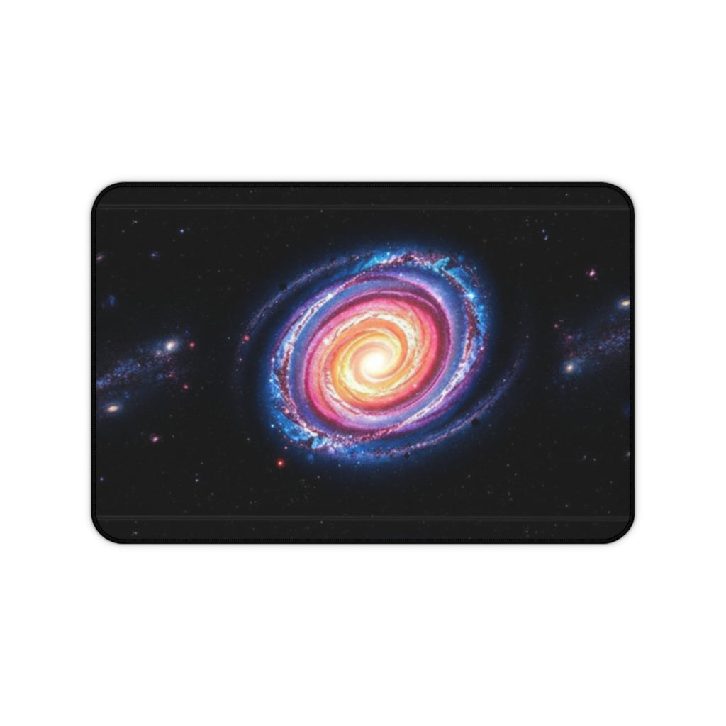 Cosmic Galaxy Desk Mat - Vibrant Space Design for Home Office Decor