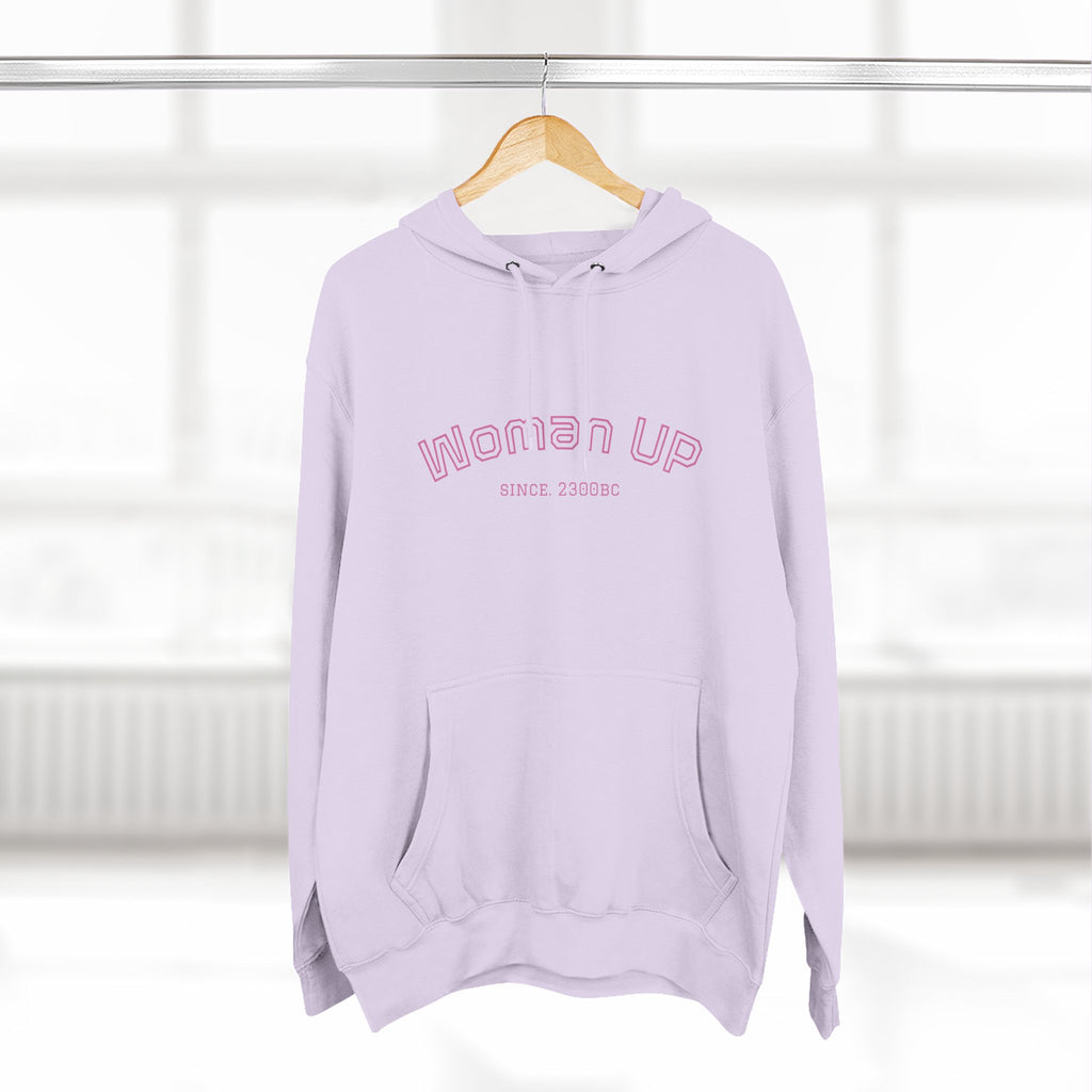 Empowering Women's Fleece Hoodie - 'Woman Up' & 'We Can Do It!' Designs