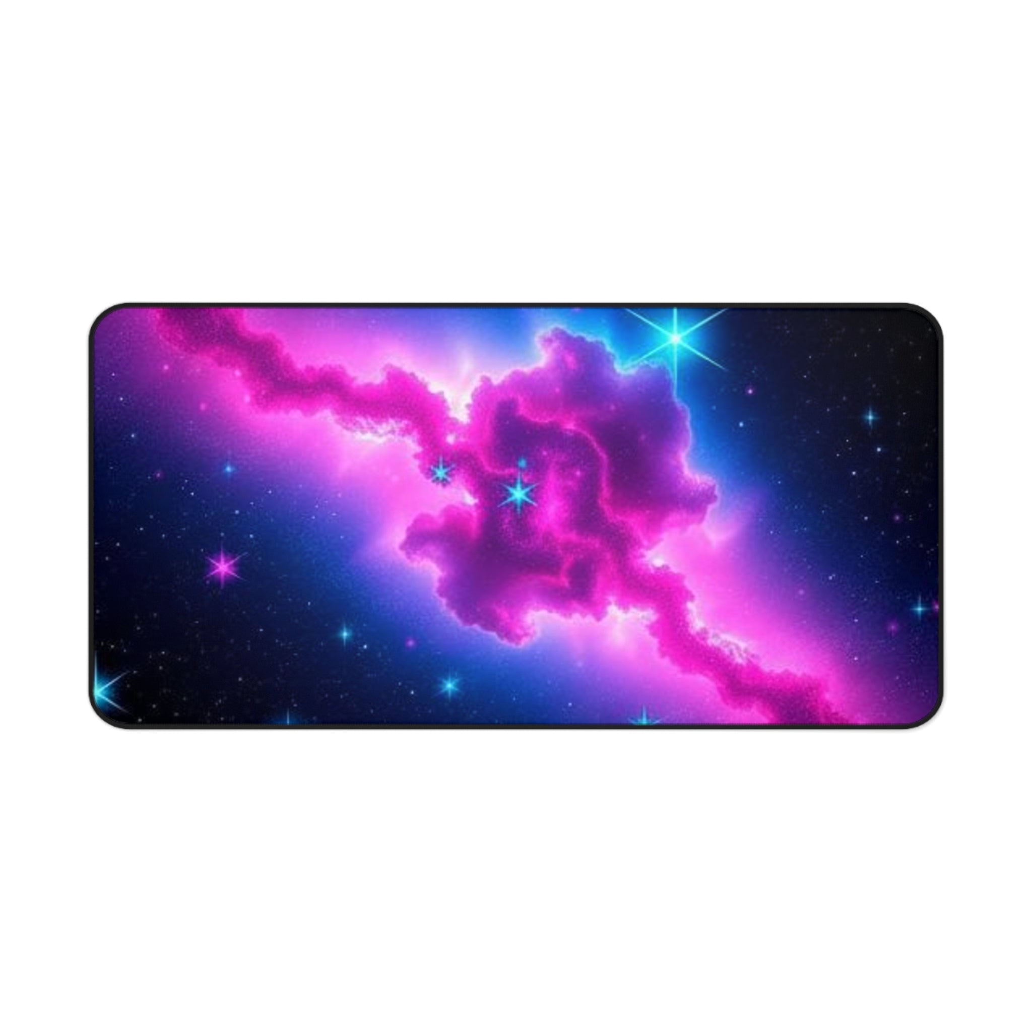Cosmic Space Desk Mat - Vibrant Galaxy Design