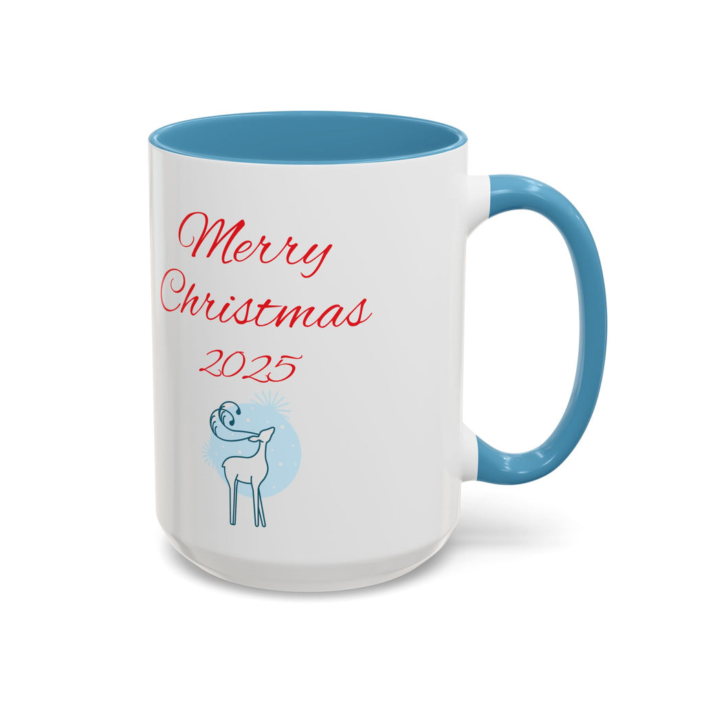 Christmas Coffee Mug with Santa and Reindeer